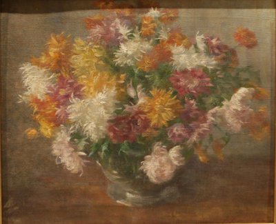 Chrysanthemums by Ivana Kobilca